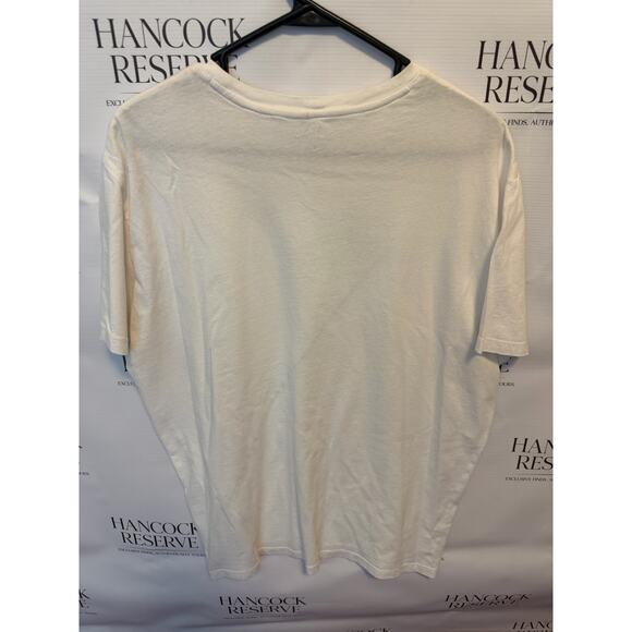 Armani Exchange Men’s T-Shirt XL Cream Graphic Line Short Sleeve Tee - Picture 4 of 4